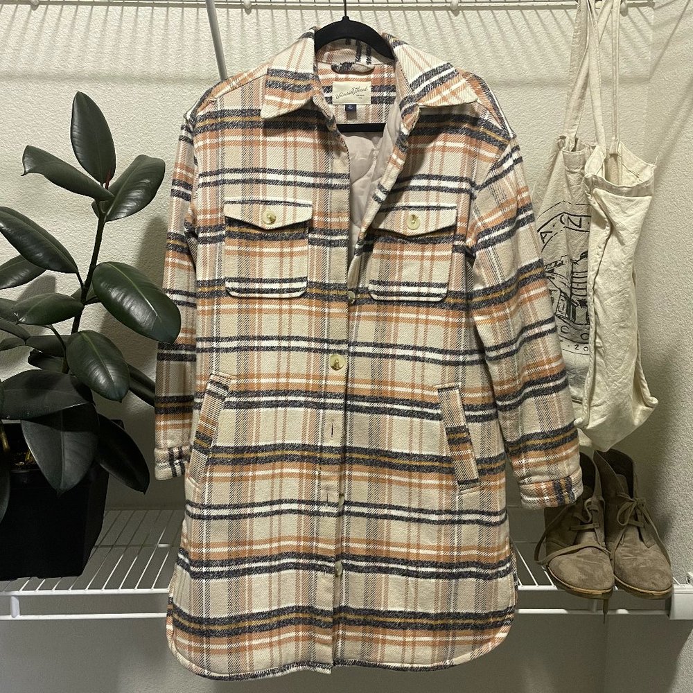 Universal Thread Co. / Peaches and Cream / Plaid Riding Jacket